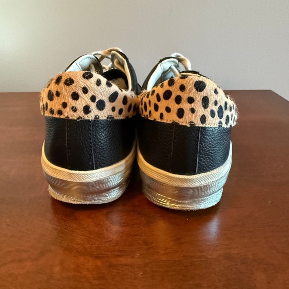 Zina Sneakers Onyx Embossed Leather Size 11 | Women's Fashion Sneakers - Picture 4 of 5